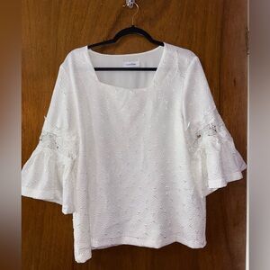 Calvin Klein Elegant White Blouse